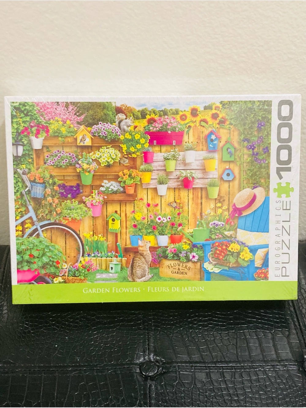 NWT Eurographics “Garden Flowers” 1000 Piece Puzzle Premium BlueBoard #2147905